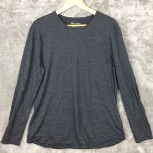Cloudveil Shirt Womens XXL Merino Wool Gray Long Sleeve Base Layer Hiking READ